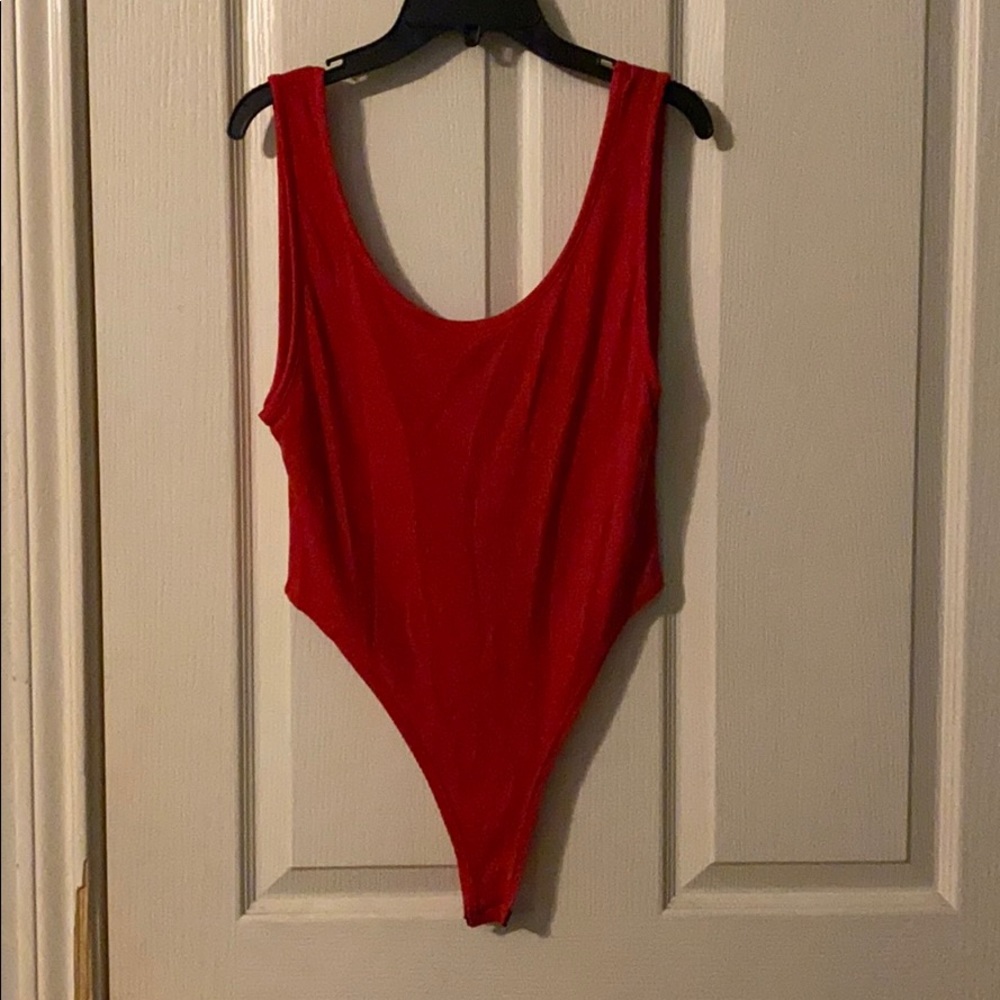 Red bodysuit
